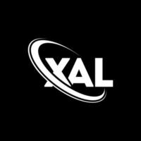 logo xal. lettre xal. création de logo de lettre xal. initiales xal logo lié avec cercle et logo monogramme majuscule. typographie xal pour la technologie, les affaires et la marque immobilière. vecteur