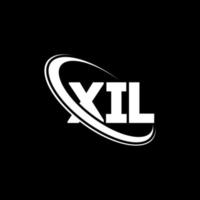 logo xil. xil lettre. création de logo de lettre xil. initiales logo xil liées avec un cercle et un logo monogramme majuscule. typographie xil pour la technologie, les affaires et la marque immobilière. vecteur