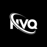 logo nvq. lettre nvq. création de logo de lettre nvq. initiales logo nvq liées avec un cercle et un logo monogramme majuscule. typographie nvq pour la marque technologique, commerciale et immobilière. vecteur