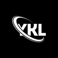 logo ycl. lettre ykl. création de logo de lettre ykl. initiales logo ykl liées avec un cercle et un logo monogramme majuscule. typographie ykl pour la technologie, les affaires et la marque immobilière. vecteur