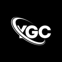 logo CGJ. lettre YGC. création de logo de lettre ygc. initiales logo ygc liées avec un cercle et un logo monogramme majuscule. typographie ygc pour la technologie, les affaires et la marque immobilière. vecteur