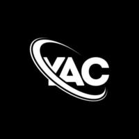 logo yac. lettre de yac. création de logo de lettre yac. initiales logo yac liées par un cercle et un logo monogramme majuscule. typographie yac pour la technologie, les affaires et la marque immobilière. vecteur