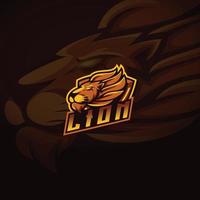 meilleure conception de logo de mascotte de lion bonne utilisation pour l'insigne d'emblème d'identité de symbole et plus.