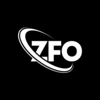 logo zfo. lettre zfo. création de logo de lettre zfo. initiales logo zfo liées avec un cercle et un logo monogramme majuscule. typographie zfo pour la technologie, les affaires et la marque immobilière. vecteur