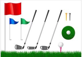Éléments vectoriels de golf gratuits