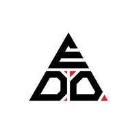 création de logo de lettre triangle edo avec forme de triangle. monogramme de conception de logo triangle edo. modèle de logo vectoriel triangle edo avec couleur rouge. logo triangulaire edo logo simple, élégant et luxueux.