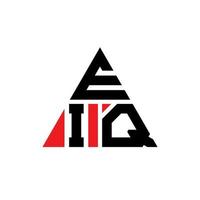 création de logo de lettre triangle eiq avec forme de triangle. monogramme de conception de logo triangle eiq. modèle de logo vectoriel triangle eiq avec couleur rouge. logo triangulaire eiq logo simple, élégant et luxueux.