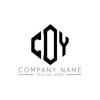 création de logo de lettre cdy avec forme de polygone. création de logo en forme de polygone et de cube cdy. modèle de logo vectoriel cdy hexagone couleurs blanches et noires. monogramme cdy, logo d'entreprise et immobilier.