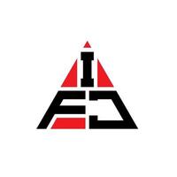 création de logo de lettre triangle ifj avec forme de triangle. monogramme de conception de logo triangle ifj. modèle de logo vectoriel triangle ifj avec couleur rouge. logo triangulaire ifj logo simple, élégant et luxueux.