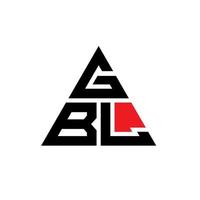 création de logo de lettre triangle gbl avec forme de triangle. monogramme de conception de logo triangle gbl. modèle de logo vectoriel triangle gbl avec couleur rouge. logo triangulaire gbl logo simple, élégant et luxueux.