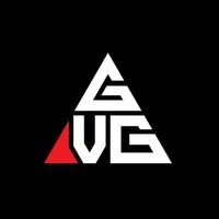 création de logo de lettre triangle gvg avec forme de triangle. monogramme de conception de logo triangle gvg. modèle de logo vectoriel triangle gvg avec couleur rouge. logo triangulaire gvg logo simple, élégant et luxueux.