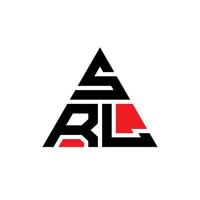 création de logo de lettre triangle srl avec forme de triangle. monogramme de conception de logo triangle srl. modèle de logo vectoriel triangle srl avec couleur rouge. srl logo triangulaire logo simple, élégant et luxueux.