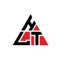 création de logo de lettre triangle hlt avec forme de triangle. monogramme de conception de logo triangle hlt. modèle de logo vectoriel triangle hlt de couleur rouge. logo triangulaire hlt logo simple, élégant et luxueux.