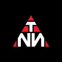 création de logo de lettre triangle tnn avec forme de triangle. monogramme de conception de logo triangle tnn. modèle de logo vectoriel triangle tnn avec couleur rouge. logo triangulaire tnn logo simple, élégant et luxueux.