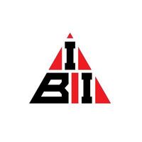 création de logo de lettre triangle ibi avec forme de triangle. monogramme de conception de logo triangle ibi. modèle de logo vectoriel triangle ibi avec couleur rouge. logo triangulaire ibi logo simple, élégant et luxueux.