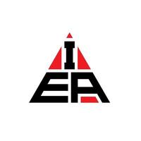 création de logo de lettre triangle iea avec forme de triangle. monogramme de conception de logo triangle iea. modèle de logo vectoriel triangle iea avec couleur rouge. iea logo triangulaire logo simple, élégant et luxueux.