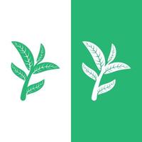 logos de l'écologie des feuilles d'arbre vert vecteur