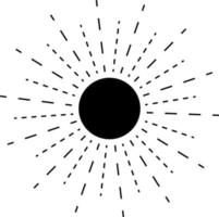 logo boho sunrise, vecteur d'art de ligne de soleil. création de logo vectoriel stock coucher de soleil
