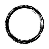 texture de cadre de cercle noir grunge - texture abstraite. cercle abstrait noir. Cadre. vecteur