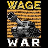 conception de t-shirt de guerre salariale vecteur