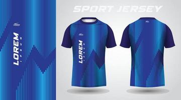 conception de maillot de sport t-shirt bleu vecteur