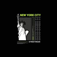 conception d'écriture new york city, adaptée à la sérigraphie de t-shirts, vêtements, vestes et autres vecteur