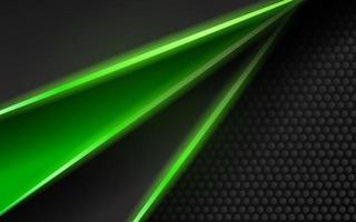 technologie abstraite fond vert néon vecteur