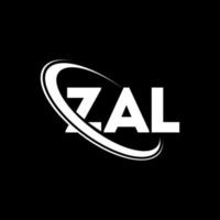 logo ZAL. lettre zal. création de logo de lettre zal. initiales logo zal liées avec un cercle et un logo monogramme majuscule. typographie zal pour la marque technologique, commerciale et immobilière. vecteur