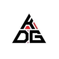 création de logo de lettre triangle kdg avec forme de triangle. monogramme de conception de logo triangle kdg. modèle de logo vectoriel triangle kdg avec couleur rouge. logo triangulaire kdg logo simple, élégant et luxueux.