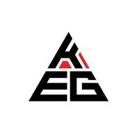création de logo de lettre de triangle de fût avec forme de triangle. monogramme de conception de logo de triangle de fût. modèle de logo vectoriel triangle de fût de couleur rouge. logo triangulaire keg logo simple, élégant et luxueux.