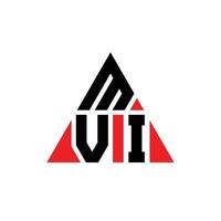 création de logo de lettre triangle mvi avec forme de triangle. monogramme de conception de logo triangle mvi. modèle de logo vectoriel triangle mvi avec couleur rouge. logo triangulaire mvi logo simple, élégant et luxueux.