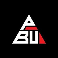 création de logo de lettre triangle pbu avec forme de triangle. monogramme de conception de logo triangle pbu. modèle de logo vectoriel triangle pbu avec couleur rouge. logo triangulaire pbu logo simple, élégant et luxueux.
