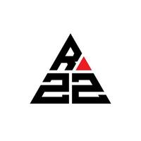 création de logo de lettre triangle rzz avec forme de triangle. monogramme de conception de logo triangle rzz. modèle de logo vectoriel triangle rzz avec couleur rouge. logo triangulaire rzz logo simple, élégant et luxueux.