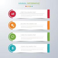 modèle d'infographie d'entreprise avec icône, illustration de conception vectorielle vecteur