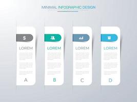 modèle d'infographie d'entreprise avec icône, illustration de conception vectorielle vecteur