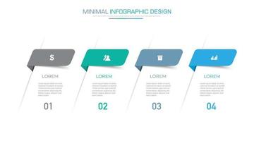 modèle d'infographie d'entreprise avec icône, illustration de conception vectorielle vecteur