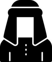 icône de glyphe bédouin masculin vecteur