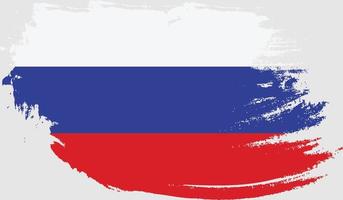 drapeau de la russie avec texture grunge vecteur