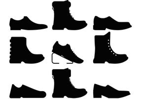 Vecteurs de chaussures pour hommes vecteur