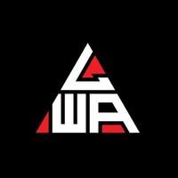 création de logo de lettre triangle lwa avec forme de triangle. monogramme de conception de logo triangle lwa. modèle de logo vectoriel triangle lwa avec couleur rouge. logo triangulaire lwa logo simple, élégant et luxueux.