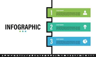 modèle de conception infographique avec concept d'entreprise vecteur