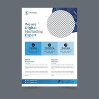 conception de flyer d'entreprise modèle de flyer d'entreprise forme géométrique conception d'affiche brochure dégradé abstrait fond de magazine espace pour photo vecteur