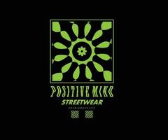 conception graphique esthétique affiche rétro pour t shirt street wear et style urbain vecteur