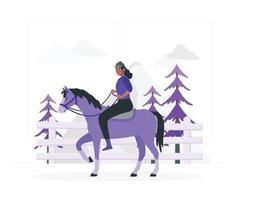 femme équitation, sport équestre vecteur