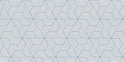 conception de tissage bleu à motif géométrique avec des lignes de rayures ondulées vecteur