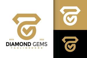 lettre g diamant gemmes création de logo, vecteur de logos d'identité de marque, logo moderne, modèle d'illustration vectorielle de dessins de logo