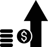 style d'icône de croissance économique vecteur