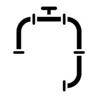 style d'icône de pipeline vecteur