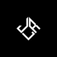 création de logo de lettre jlr sur fond noir. concept de logo de lettre initiales créatives jlr. conception de lettre jlr. vecteur