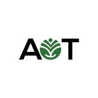 création de logo de lettre aot sur fond blanc. concept de logo de lettre initiales créatives aot. pas de conception de lettre. vecteur